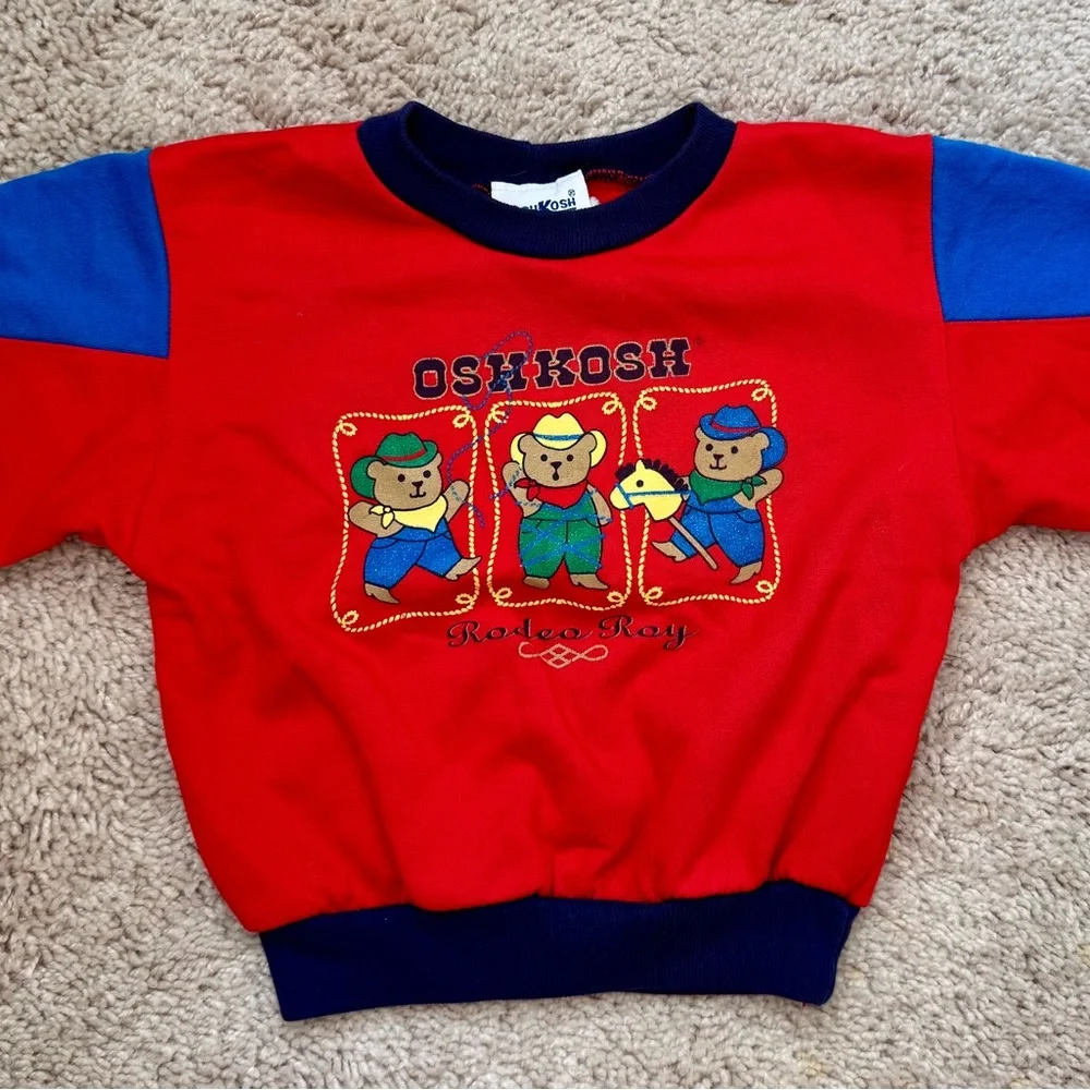 Vintage 90s Oshkosh toddler/kids sweater